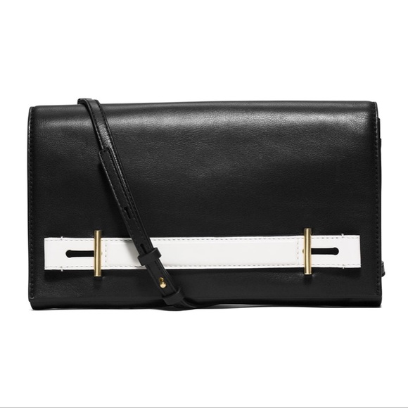 Michael Kors Handbags - Michael Kors Two-tone smooth leather clutch